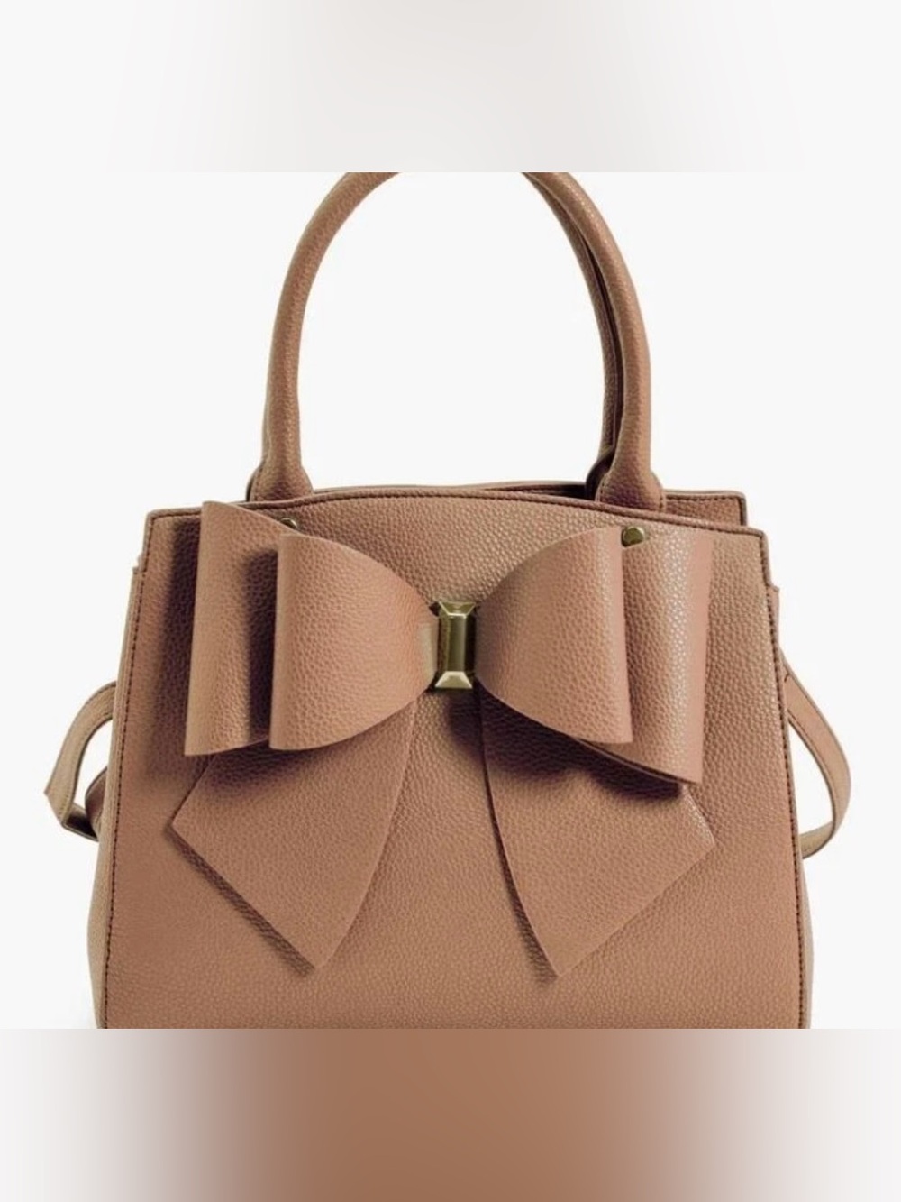 Women’s Structured Double Bow-Tie Large Satchel Bag by Grossi